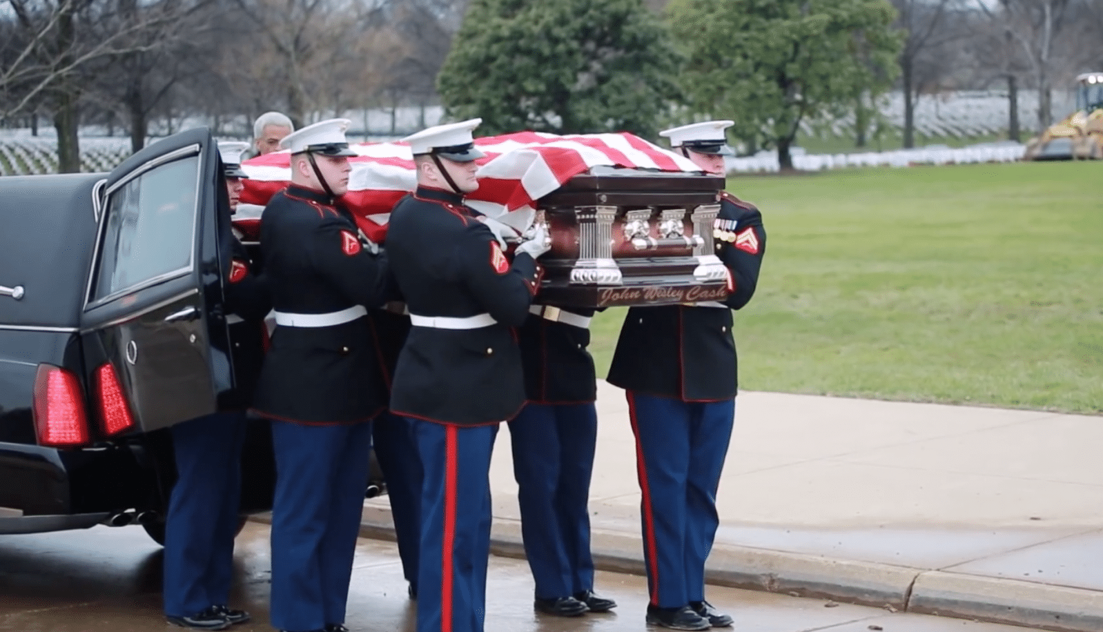 Watch the training and daily life of a Marine Corps body bearer