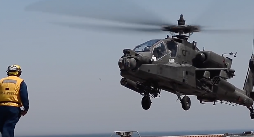 Glorious video of Apache helicopters wreaking havoc and dropping bombs