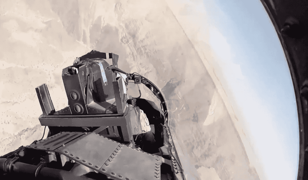 Here's a cockpit view of an F-15 Strike Eagle maneuvering through ...