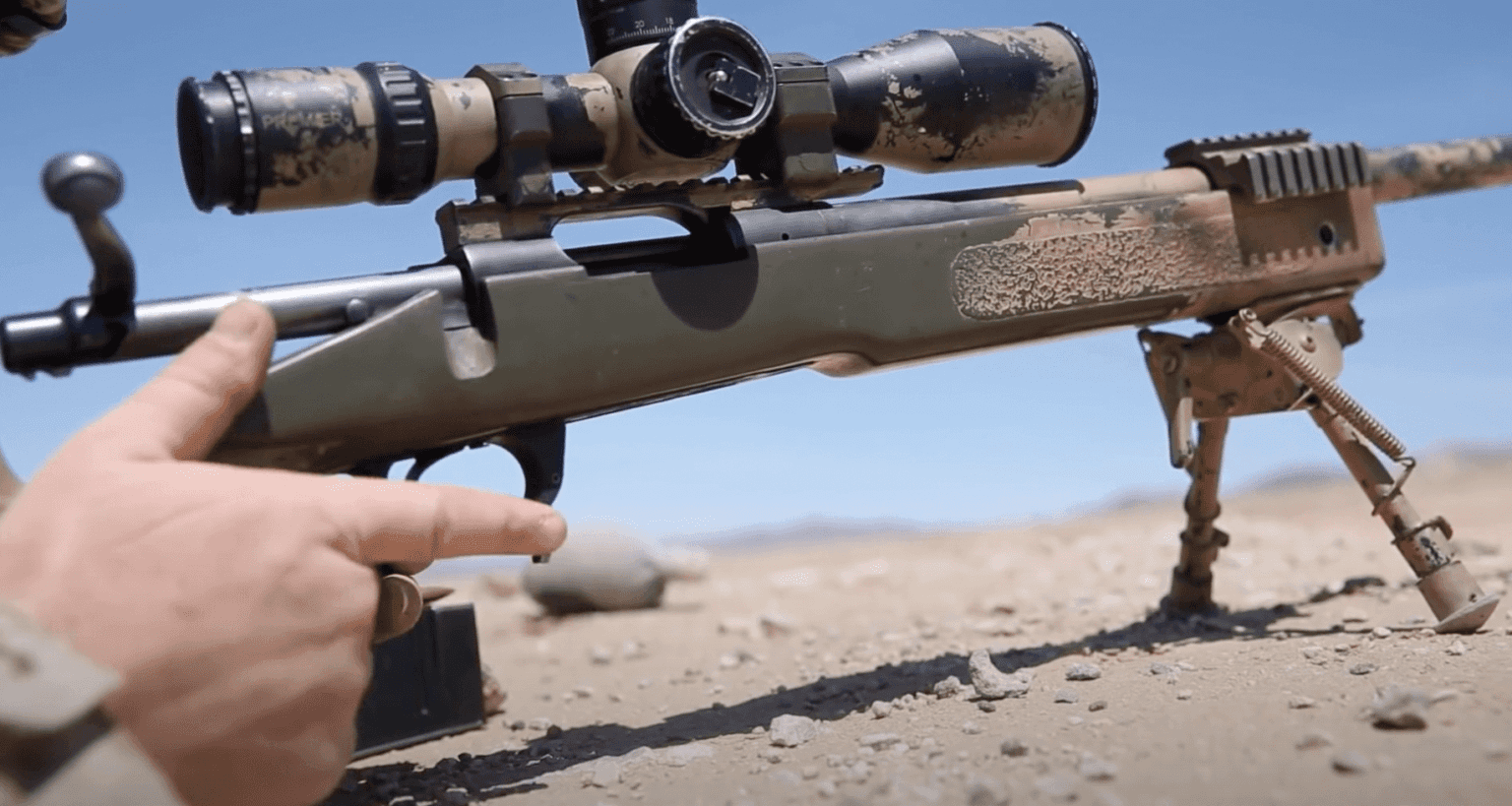 HD Footage See how US Marine Scout Snipers practice their aim