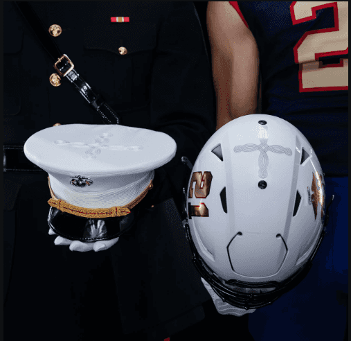 Marine corps hot sale football helmet