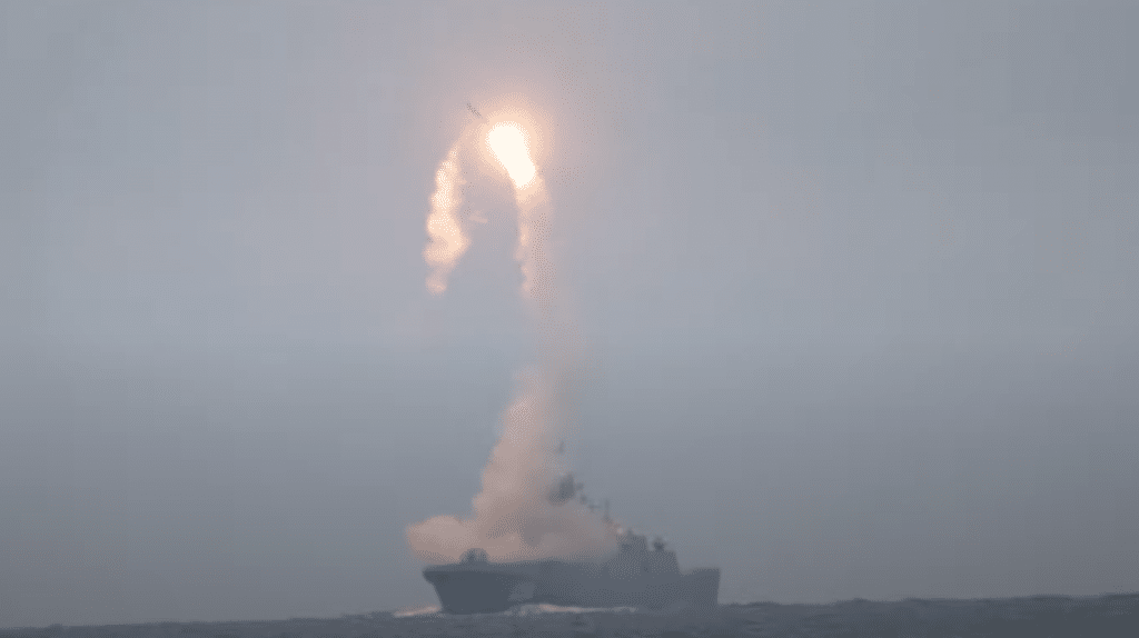 Russia Releases Video Of Hypersonic Missile Launch From A Cruise Ship