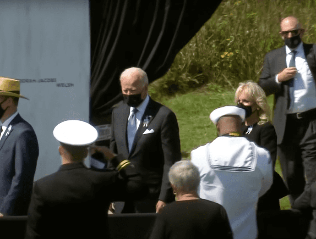Biden, first lady pay tribute at Flight 93 site in Pennsylvania