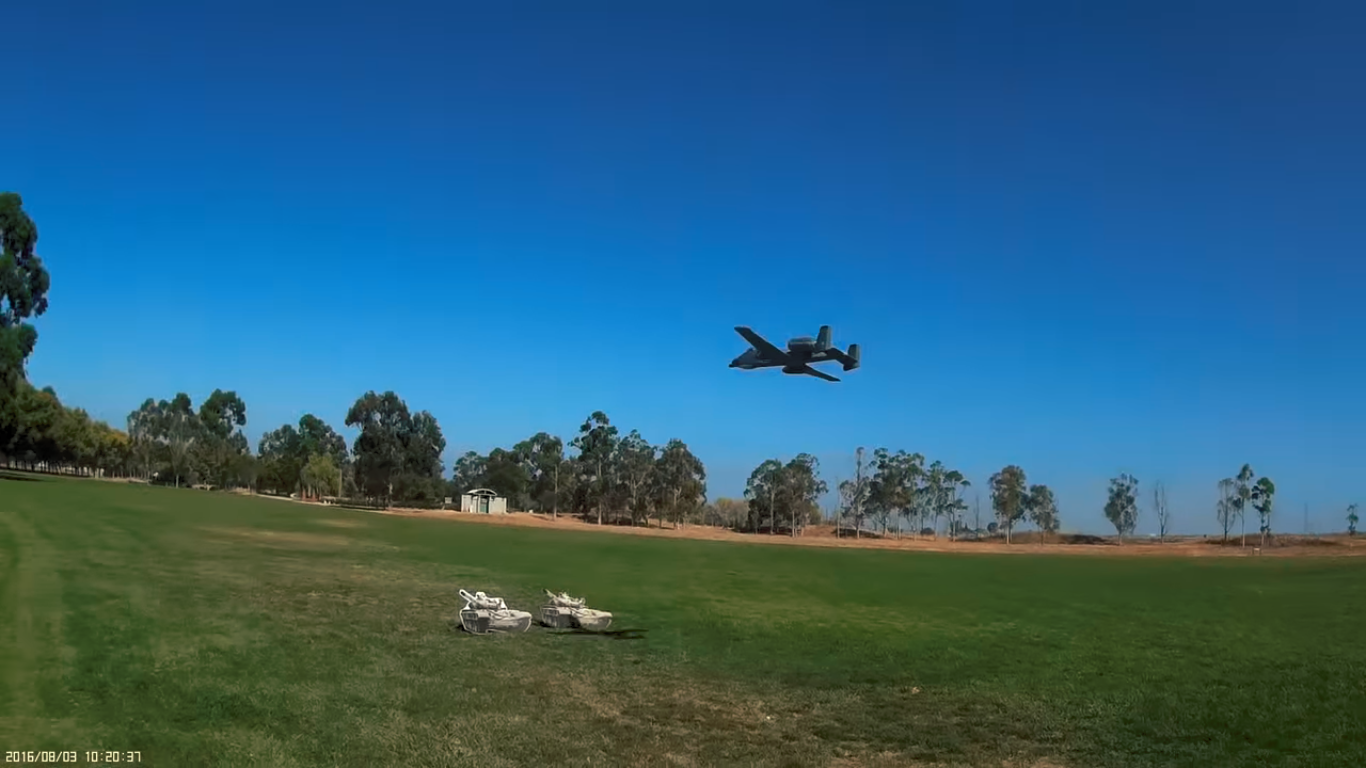 (video) Remote Control A-10 Warthog Has Its Own Nerf Blasting Cannon 