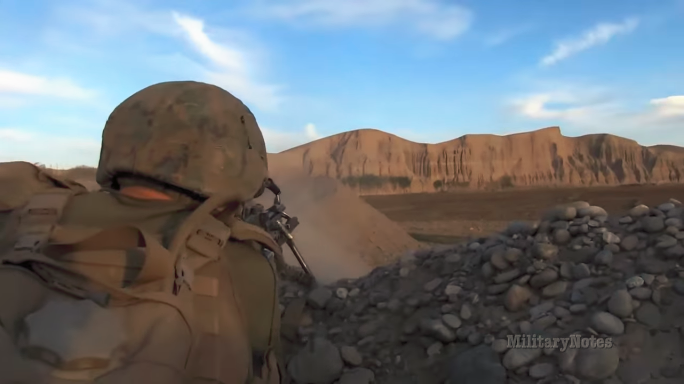 US Marines react to surprise ambush by the Taliban | American Military News
