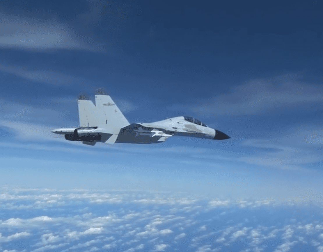 Video Chinese jet cuts off US spy plane 20 feet away
