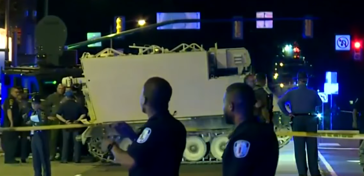 Video Va Nat L Guard Soldier Steals Armored Vehicle And Leads Police On 60 Mile Chase