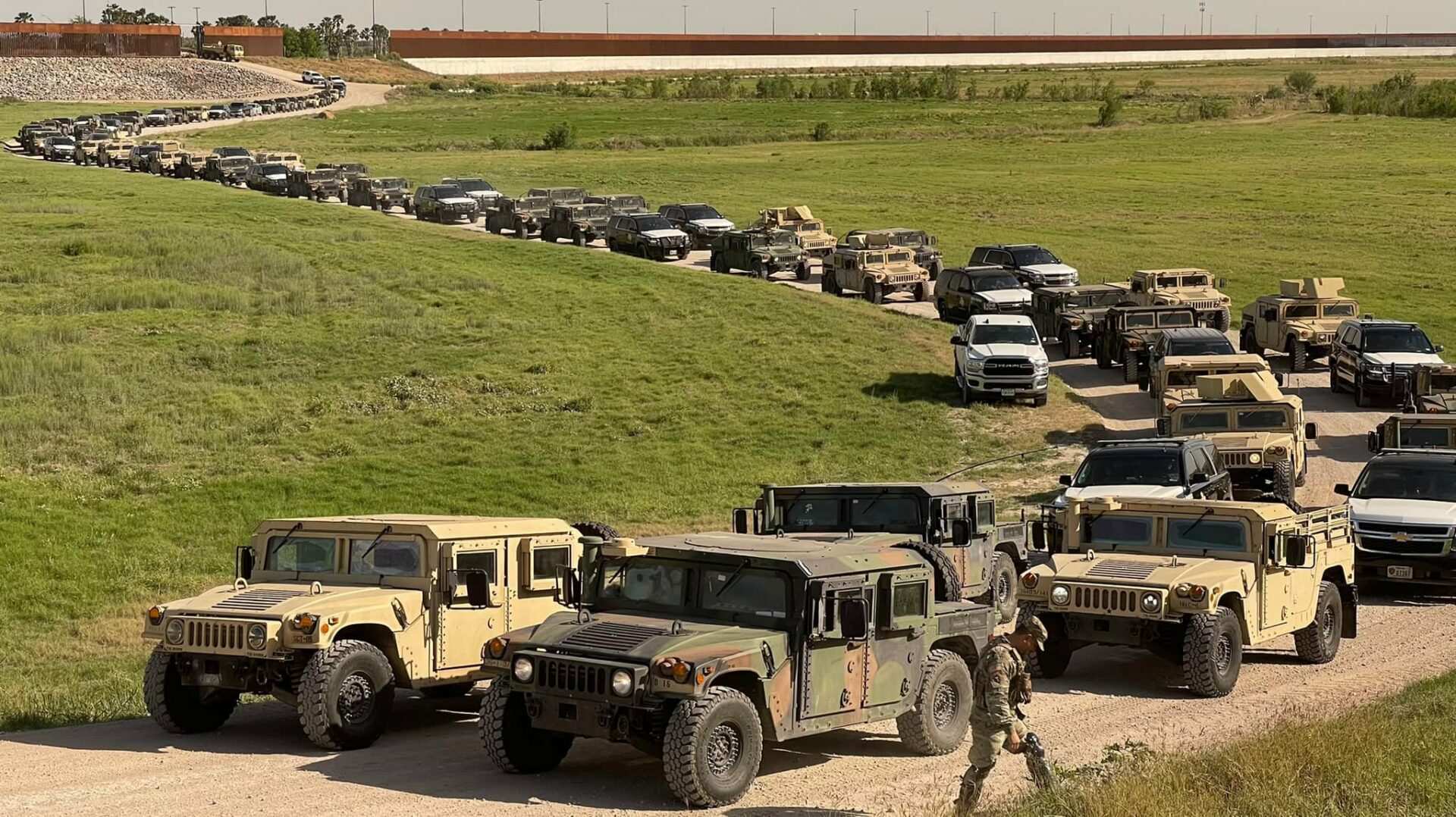 Pics/Vid: TX Nat'l Guard, cops run border drills ahead of expected 500,000+ illegal immigrant surge