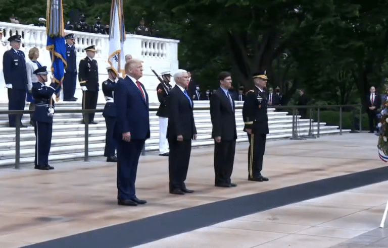 Video/Pics: Trump honors fallen at Tomb of the Unknown Soldier