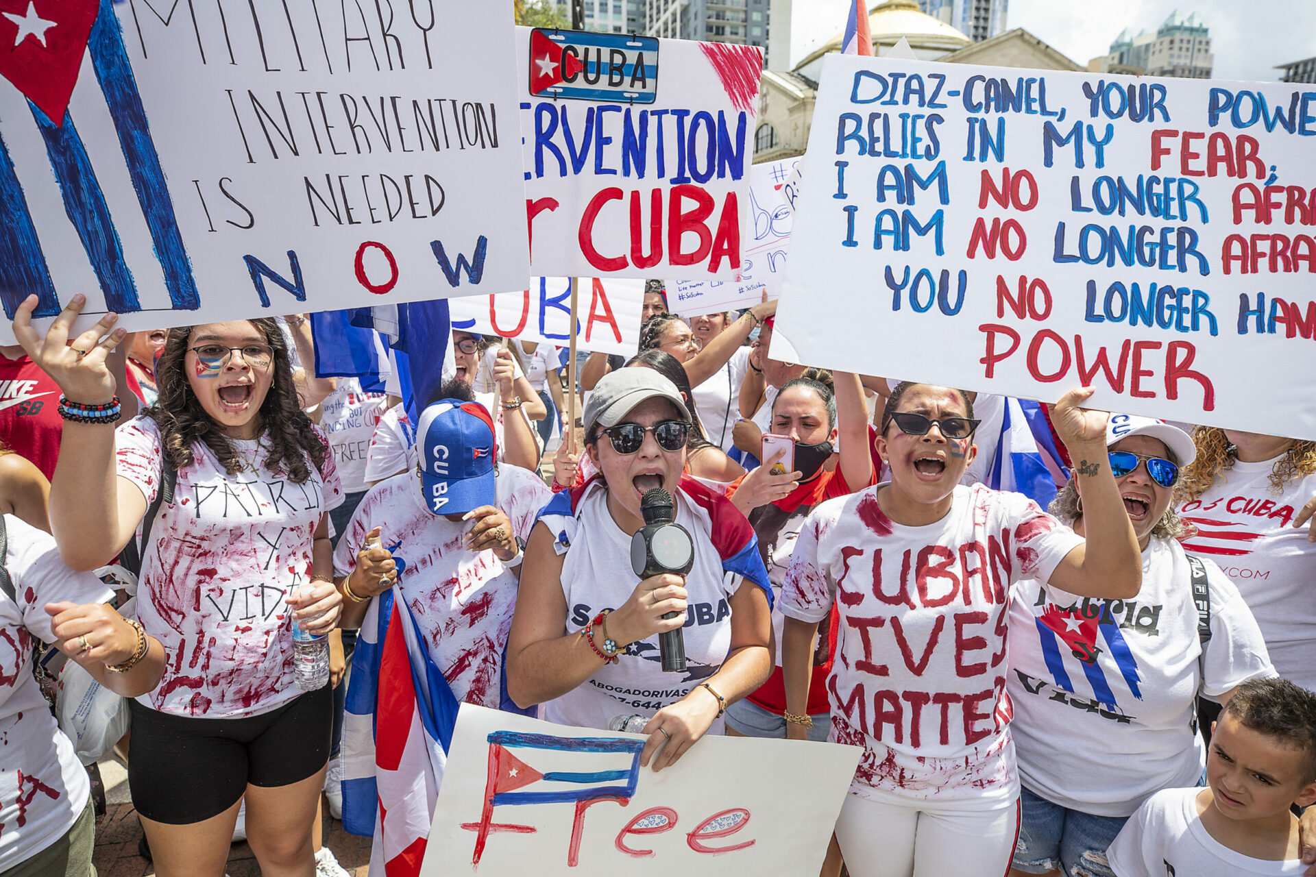 Video: Anti-communist protestors march near White House; say Biden ...