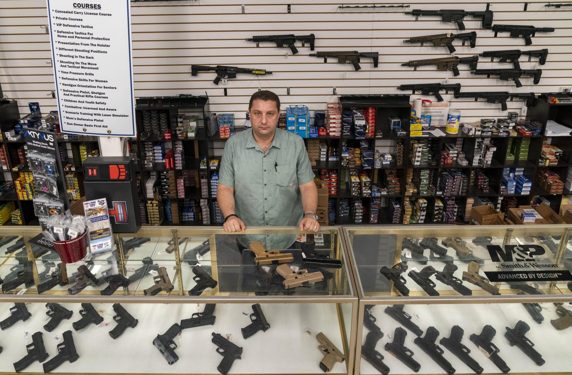 Florida law bars gun sales during states of emergency Two businesses