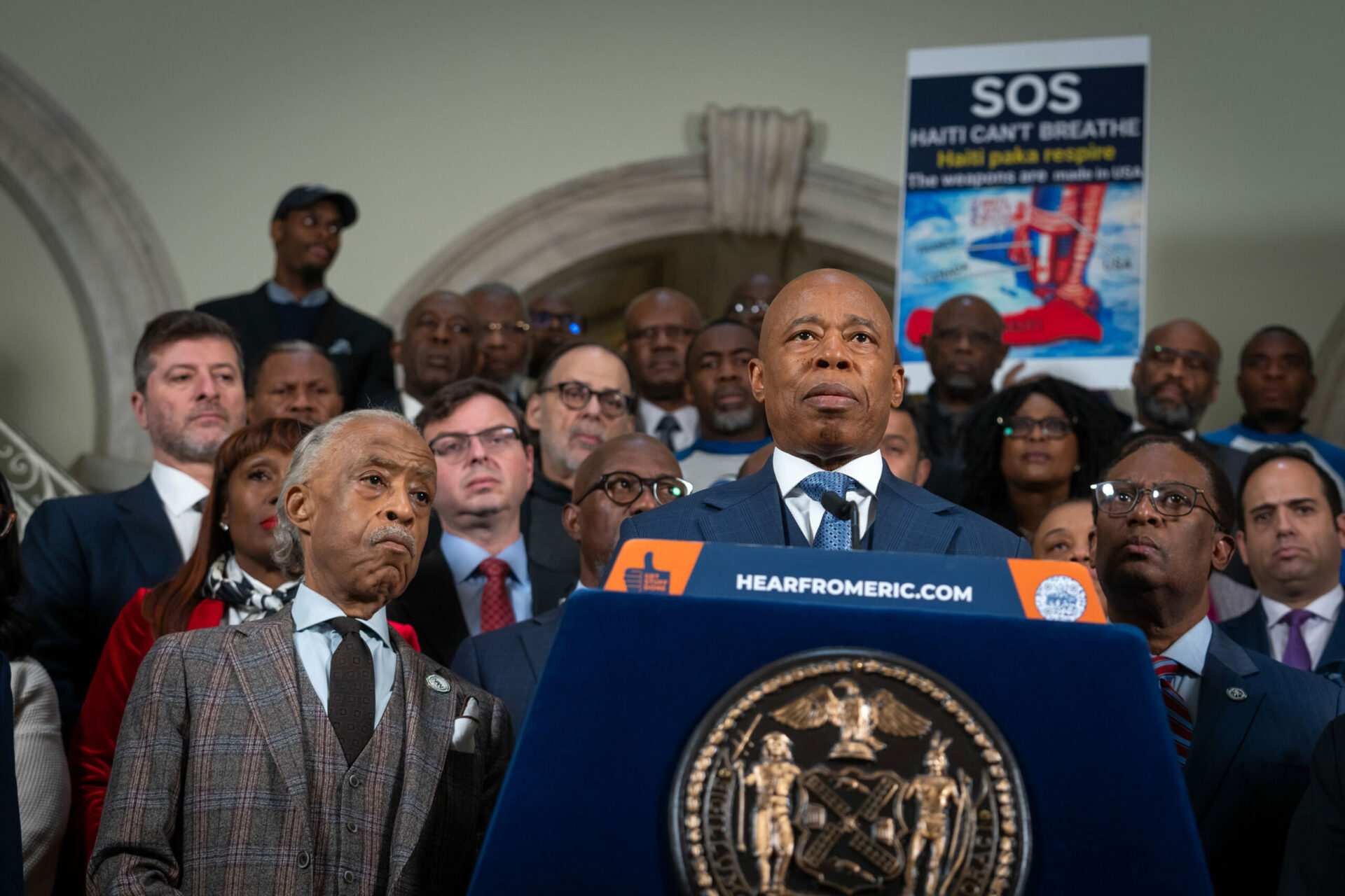 NYC Mayor Adams, Sharpton call for US action on Haiti unrest, stop short of demanding military intervention