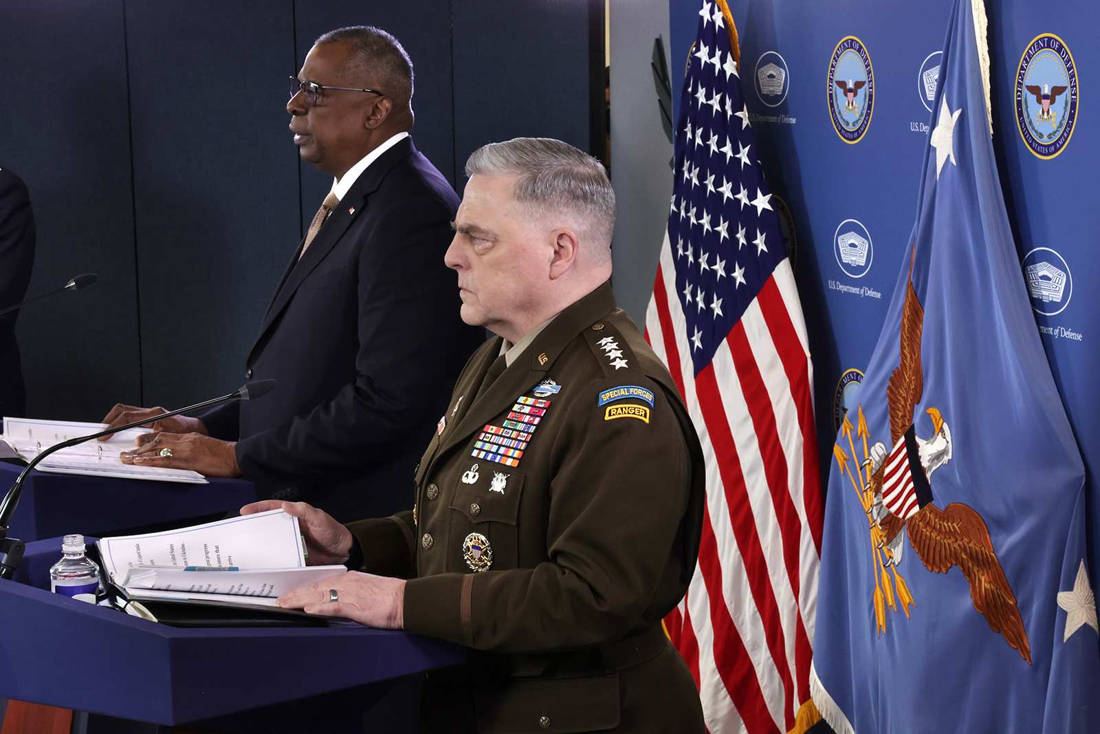 US defense secretary calls Russia ‘reckless,’ says drone flights will continue