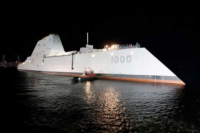 New Destroyer Equipped With Lasers And Rail Guns Featured