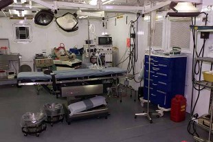 The operating room at the detainee hospital, at Camp Delta Guantanamo Bay, Cuba. (U.S. Army photo by Staff Sgt. Stephen Lewald) ( Released) The operating room at the detainee hospital, at Camp Delta Guantanamo Bay, Cuba. (U.S. Army photo by Staff Sgt. Stephen Lewald) ( Released)
