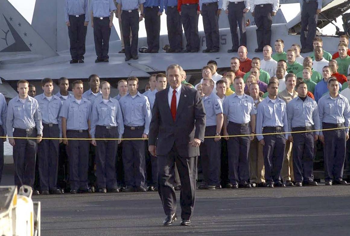 Here are the top newscasts from Bush's 'Mission Accomplished' speech ...