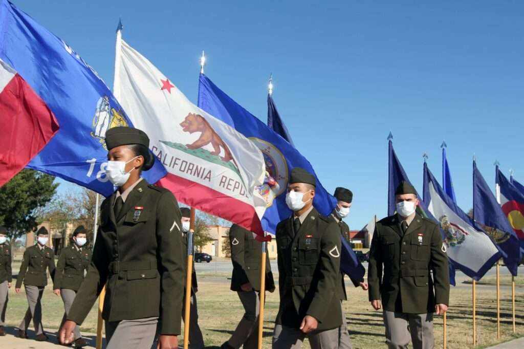 green service uniform